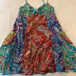 Peppermint Bay Multicolor Paisley Sundress Size M/L